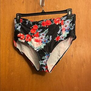 Floral Black Women’s swimsuit Bottoms